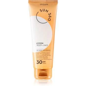 Oriflame Sun 360 opaľovacie mlieko na tvár a telo SPF 30 125 ml