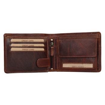 Lagen Pánska peňaženka kožená 6535 Hnedá