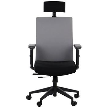 Otočná stolička s predĺženým sedákom RIVERTON F/H, rôzne farby, čierno-sivá (Stema_5903917400046)
