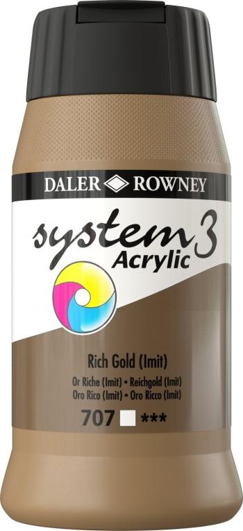 Daler Rowney System3 Akrylová farba Rich Gold Imitation 500 ml 1 ks