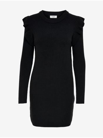 Čierne svetrové šaty Jacqueline de Yong Willa
