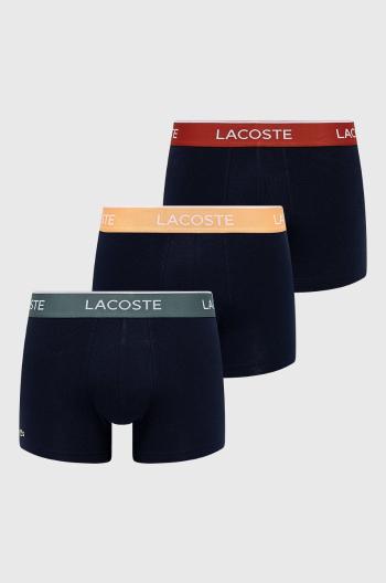 Boxerky Lacoste (3-pak) pánske, tmavomodrá farba