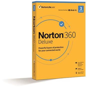 Norton 360 Deluxe 25 GB, VPN, 1 používateľ, 3 zariadenia, 36 mesiacov (elektronická licencia) (21435519) + ZDARMA Inštalácia na diaľku Alza služby - online instalace
