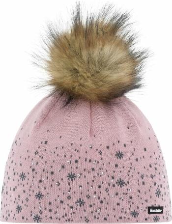 Eisbär Rana Lux Crystal Beanie Pink Clay/Anthrazit/Beige UNI Lyžiarska čiapka