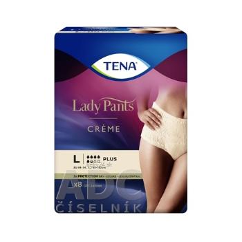 TENA Lady Pants Plus Crème L naťahovacie inkontinenčné nohavičky pre ženy 8 ks