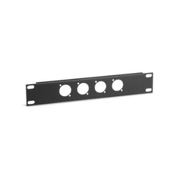 Adam Hall 862215 9.5" U-Shaped Rack Panel 4 Sockets 1 U with Tie Bar