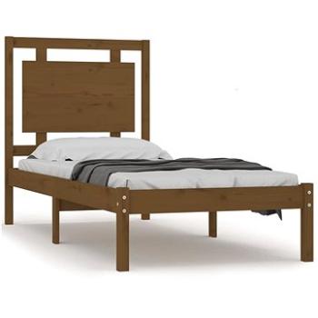 Rám postele medovo hnedý masívne drevo 100 × 200 cm, 3105528
