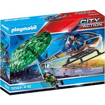 Playmobil 70569 Policajný vrtuľník: Prenasledovanie padáka (4059433573816)