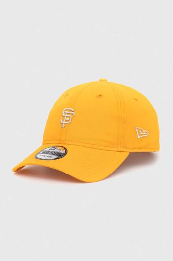 Bavlnená šiltovka New Era oranžová farba, s nášivkou, SAN FRANCISCO GIANTS