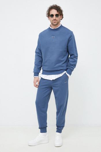 Bavlnené tepláky Calvin Klein Jeans pánske, jednofarebné