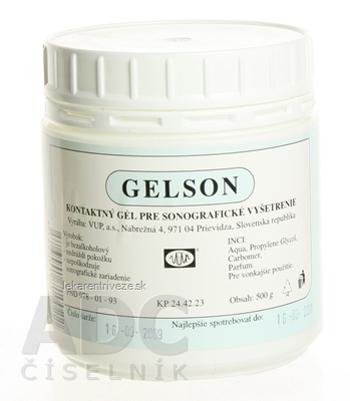 GELSON sonografický gél kontaktný 1x500 g