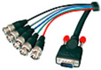LINDY 31562 VGA prepojovací kábel [1x VGA zástrčka - 5x BNC zástrčka] čierna  1.80 m