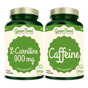 GREENFOOD NUTRITION L-Carnitine 900 mg 60 kapsúl + caffeine 60 kapsúl