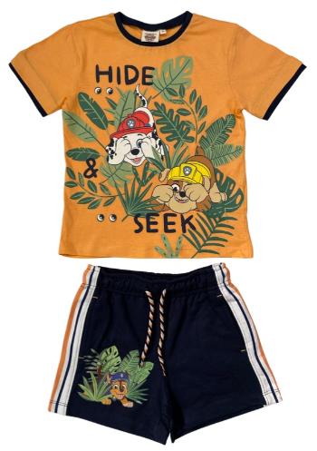 Setino Chlapčenské pyžamo - Paw Patrol oranžové Veľkosť - deti: 4 roky