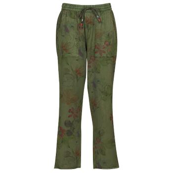 Desigual  PANT_MICKEY CAMO FLOWERS  Nohavice päťvreckové Kaki