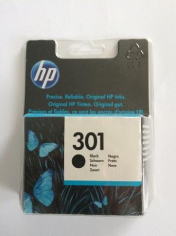HP CH561EE - originálna cartridge HP 301, čierna, 3ml