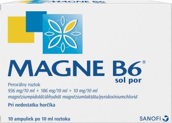 Magne B6 ® 10ml x10 ampuliek 50 x 10 ks