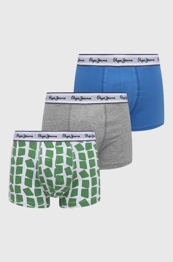 Boxerky Pepe Jeans 3-pak pánske, zelená farba