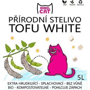 Rebel Cat prírodné stelivo hrudkujúce Tofu White 5 l (8595593308494)