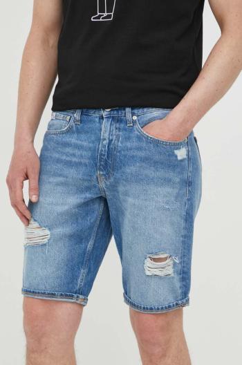 Rifľové krátke nohavice Calvin Klein Jeans pánske