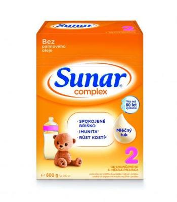 SUNAR Complex 2 pokračovacie dojčenské mlieko (+ mnostvo X600 g)