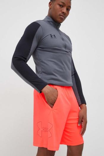 Tréningové šortky Under Armour Tech Graphic pánske, oranžová farba