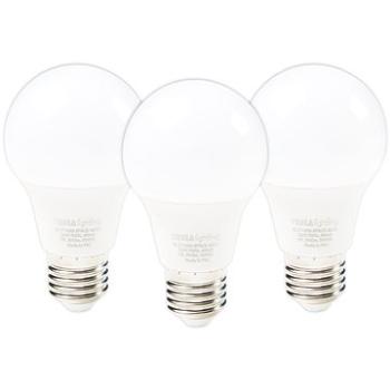 TESLA LED BULB E27, 9 W,  806 lm, 3000 K teplá biela, 3 ks (BL271030-3PACK)