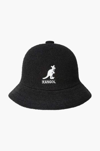 Klobúk Kangol Big Logo Casual K3407.BLACK-BLACK, čierna farba