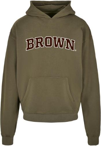 Urban Classics Brown University - Script Ultra Heavy Hoody olive - 5XL