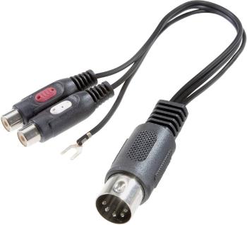 SpeaKa Professional SP-7870284  cinch / konektor DIN audio Y adaptér [1x diódová zástrčka 5-pólová (DIN) - 2x cinch zásu
