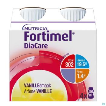 Nutricia Fortimel DiaCare s vanilkovou príchuťou 24 x 200 ml