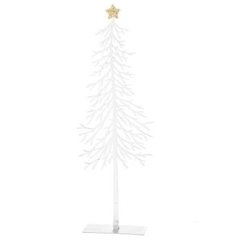 Vianočná kovová dekorácia Tree with star, 8 x 25 x 3,5 cm