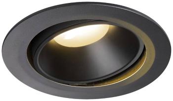 SLV NUMINOS MOVE XL 1003703 LED vstavané svetlo čierna 37 W teplá biela je možné namontovať na strop, otočné , výkyvné
