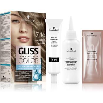 Schwarzkopf Gliss Color permanentná farba na vlasy odtieň 7-16 Cool Ash Blonde 1 ks