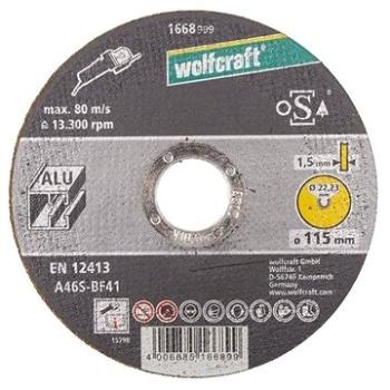 WOLFCRAFT – Kotúč rezací na hliník extra tenký 115 mm (4006885166899)