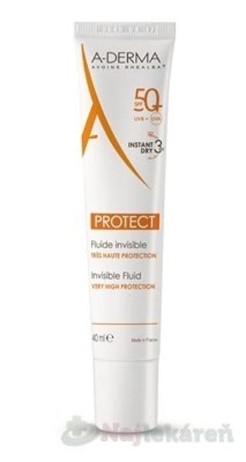 A-DERMA PROTECT transparentný fluid SPF50+ 40ml