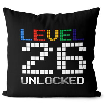 Vankúš Level unlocked (vek: 26, Velikost: 40 x 40 cm)