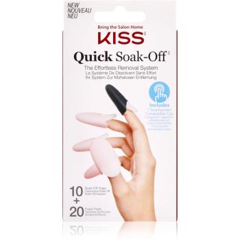 KISS Quick Soak-Off Remover Caps sada na nechty 30 ks