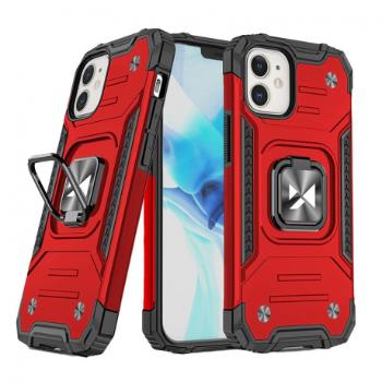 MG Ring Armor plastový kryt na iPhone 12 mini, červený