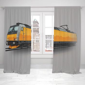 Závesy Bombardier TRAXX (Rozmer: 140x250, Materiál závěs: Interlock)