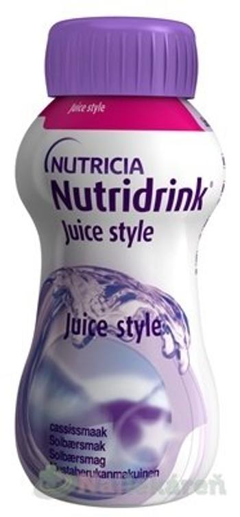 Nutridrink Juice style, s príchuťou čiernych ríbezlí, 4x200ml