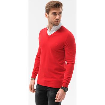 Ombre  Vesty bez rukávov/Cardigany Pánsky sveter - červená E120  viacfarebny