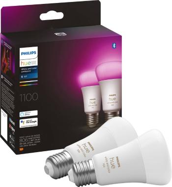 Philips Lighting Hue LED žiarovka (sada 2 ks) 871951429131700 En.trieda 2021: F (A - G) Hue White & Col. Amb. E27 Doppel