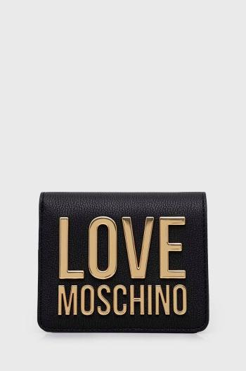 Peňaženka Love Moschino dámsky, čierna farba