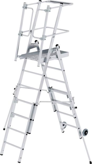 MUNK Günzburger Steigtechnik  52535 hliník rebrík s platformou Montáž pomocou nástrojov