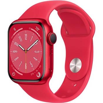 Apple Watch Series 8 41 mm Červený hliník s červeným športovým remienkom (MNP73CS/A)