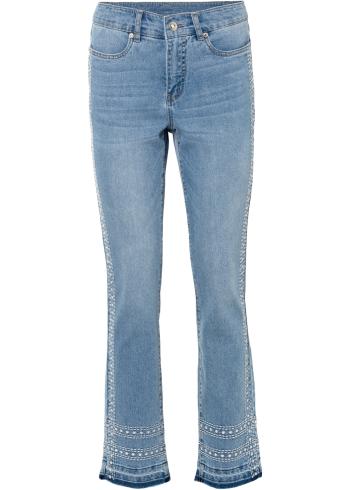 Strečové džínsy s vyšívkou