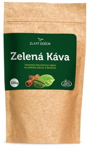 Zlatý dúšok Zelená Káva, instantný kávovinový nápoj so škoricou, 1 x 100 g