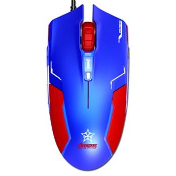 E-blue Myš Captain America, 1600DPI, optická, 6tl., drátová USB, modrá, herní