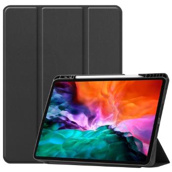 LEATHER Zaklápací obal Apple iPad Pro 12.9 2021 čierny